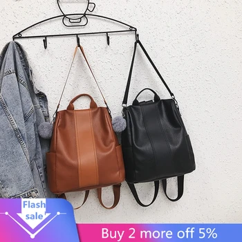 

Fashion Small Crossbody Bags Fashion Women's Outdoor Simple Zipper Contrast Color Backpack Travel Bag рюкзак женский#1019