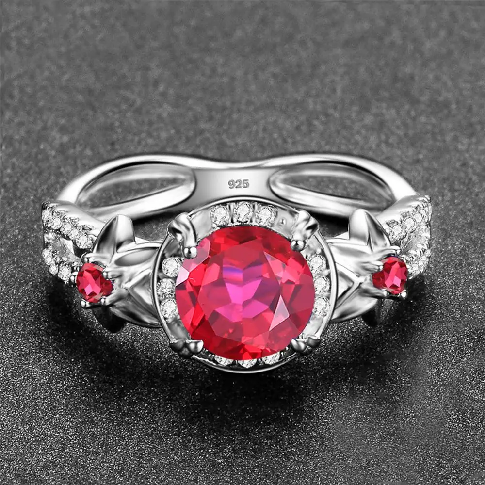 Серебряные кольца для женщин модные Романтика свадебное кольцо декорированным