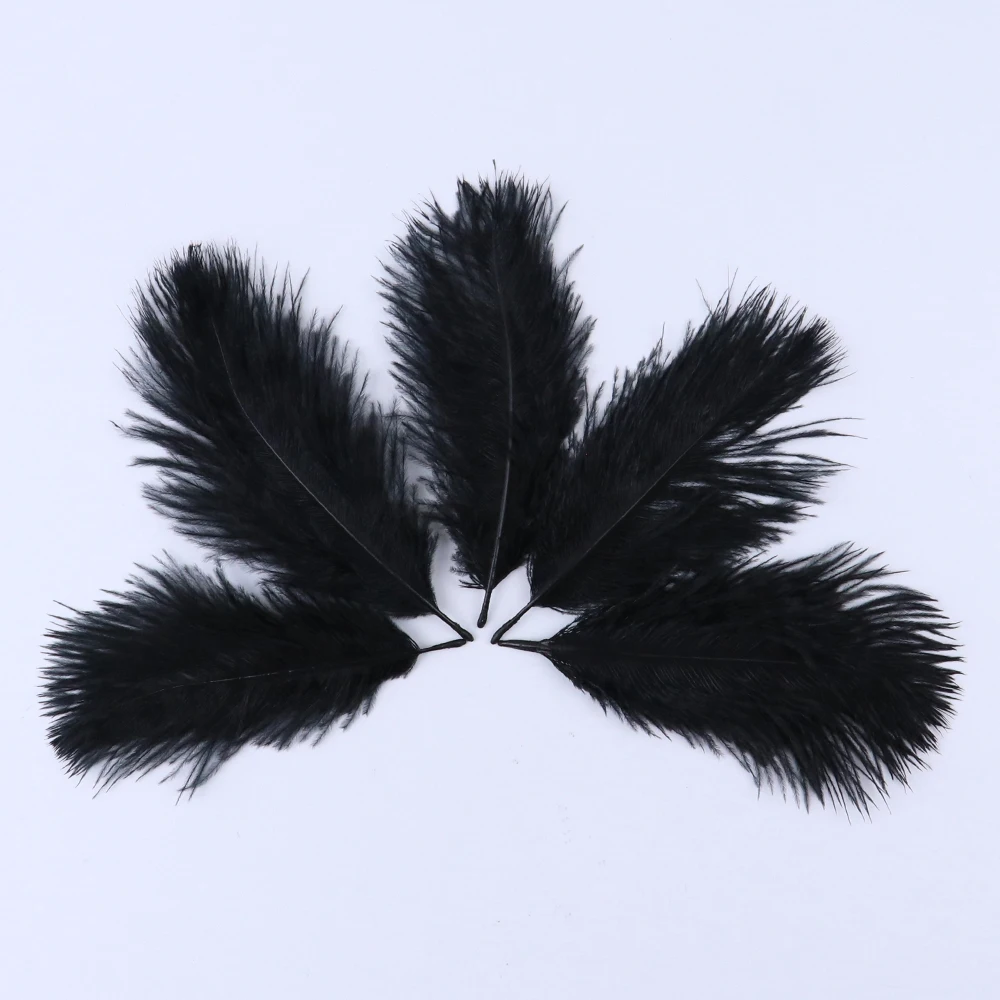 TS0105014 5-10cm black ostrich feathers 4