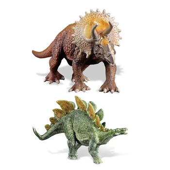 

2pcs Big Dinosaurs Action Figure Model Set Jurassic Dinosaurs Model Toys For Children Boys Kids Gift DIY Toy Home Decor - 3 & 4