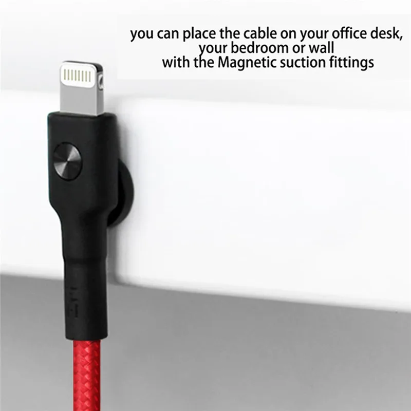 XIAOMI MFI Сертифицированный Плетеный 1 м ZMI 8 Pin к USB Дата-кабель для зарядки Шнур для iPhone 5/5s/5c, 6/6s/6plus, 7/7 plus