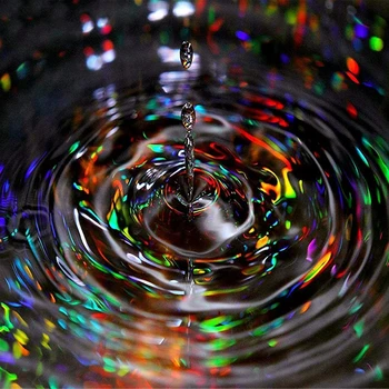 

Full 5D Diy Daimond Painting Cross-stitch "Colorful Water Droplets" 3D Diamond Mosaic Round Rhinestones Paintings Embroidery