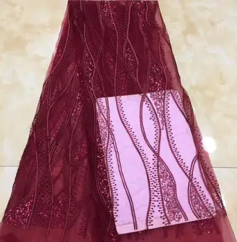 

Embroidered Net Fabric with beads With super Quality Jolin-10.5607 African Tulle Lace Fabric For party Dress