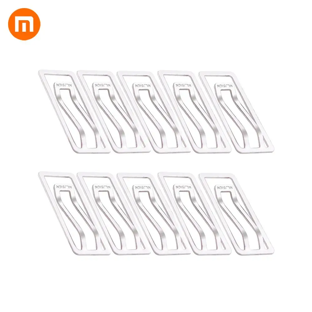 

Xiaomi Nusign 10 Pcs/Box Ticket Holder Paper Clip Cute Combination Student Office Gadget Metal Multi-Function Document Pushpin