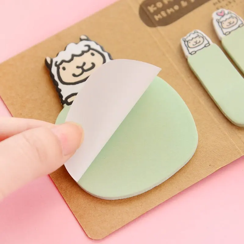 Блокнот для записей с мультяшными животными милый медведь кролик свинья овечка N