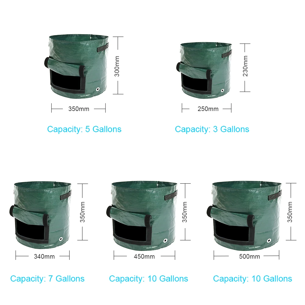 DIY помидоры для выращивания растений PE посадки растущий сад мешок с ручками горшок для выращивания овощей мешки для выращивания картофеля овощей Садоводство