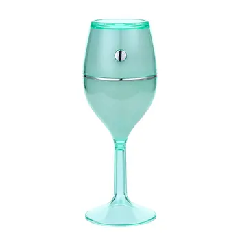 

LED Wine Cup USB Colorful Desk Night Lamp 80ml Air Humidifier Red Wine Cups No Noise Mini Portable Air Cleaner for Home Car Use