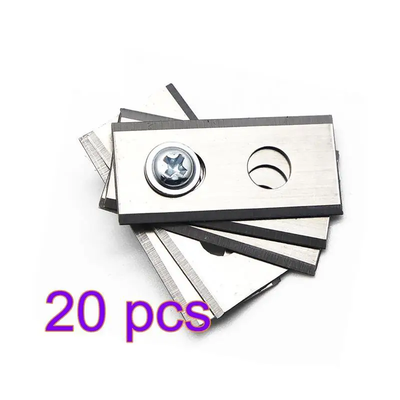 20 pcs Silver 1/5/10/20/30 ПК высокое качество Нержавеющая сталь Материал Титан покрытием роботизированная косилка сменные лезвия для Робот газонокосилка - Цвет: 20 pcs Silver