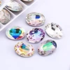Shining Oval Crystal AB K9 Strass Glass Rhinestone Jewelry for Craft Beads Glue on Clothes Decoration Diy Rhinestone Applique To ► Photo 3/6