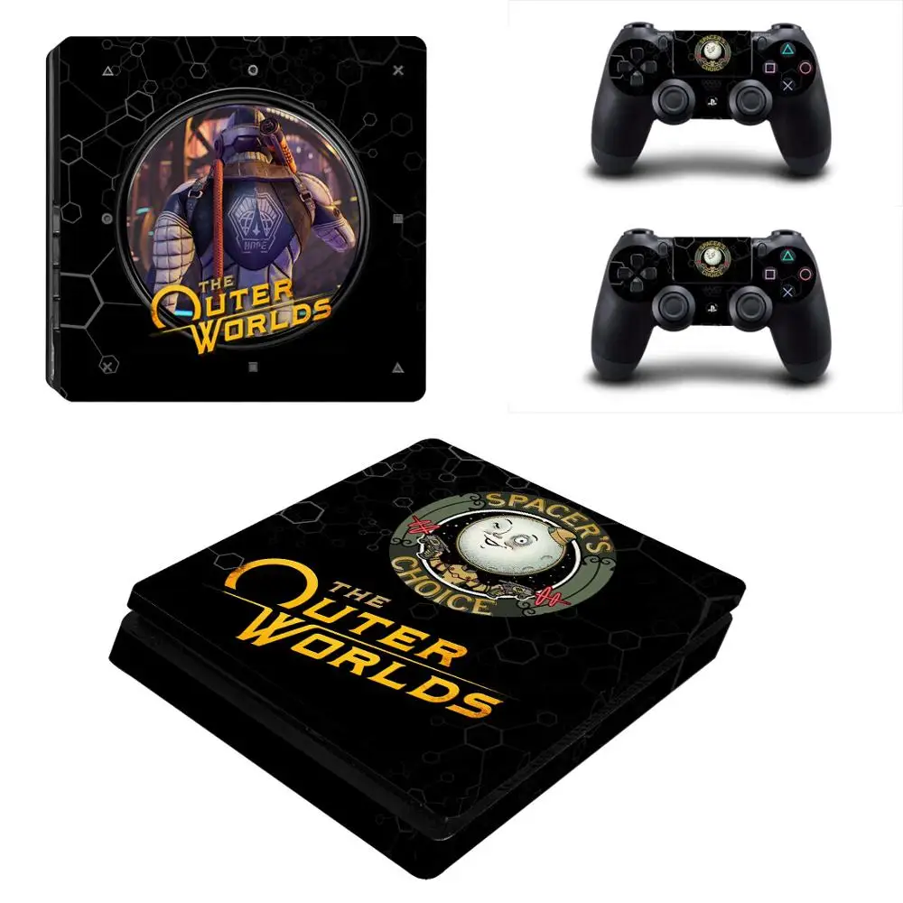 YSP4S-3947 Внешний мир PS4 тонкая кожа Наклейка для playstation 4 консоль и контроллер PS4 тонкая кожа Наклейка виниловая - Цвет: YSP4S-3947