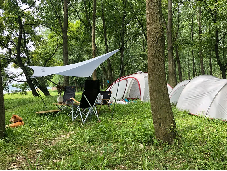 NatureHike для использования на открытом воздухе, кемпинг, переносные Брезентовая гамак, дождевик, Брезентовая палатка, водонепроницаемый дождевик, УФ-зонт с рисунком с обратной стороны, защита от солнца