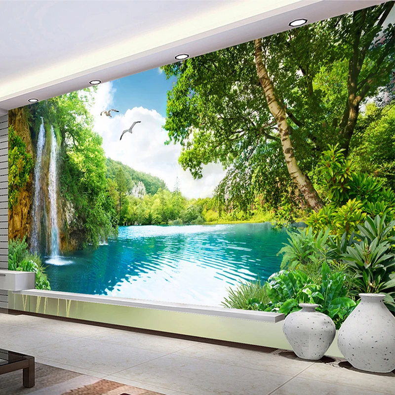 Custom-3D-Wall-Mural-Wallpaper-Home-Decor-Green-Mountain-Waterfall-Nature-Landscape-3D-Photo-Wall-Paper (1)