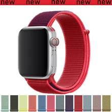 Спортивный нейлоновый ремешок для apple watch 4, apple watch 5, ремешок correa iwatch 44 мм, 40 мм, 38 мм, 42 мм, apple watch series 4, 3, 2, 1