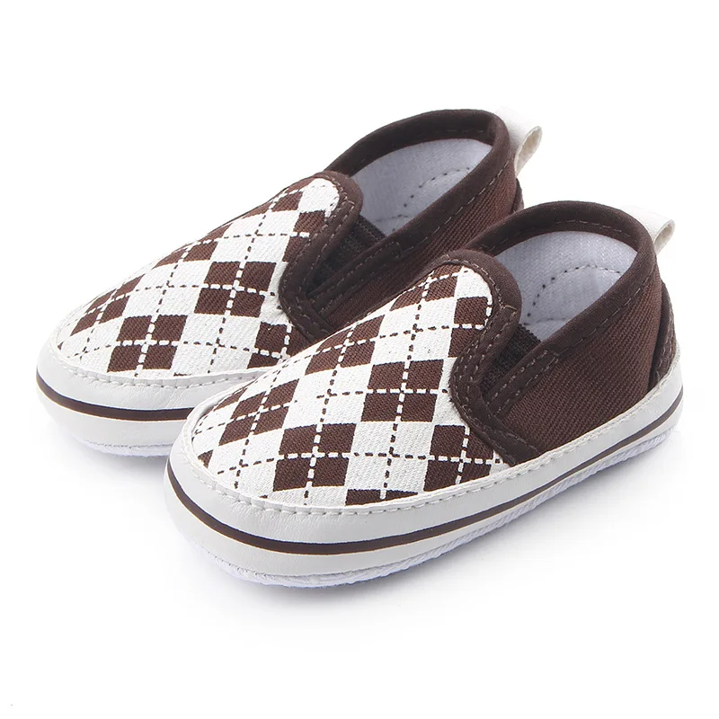

Factory direct silk screen checkered baby baby feet shoes toddler shoes 0026