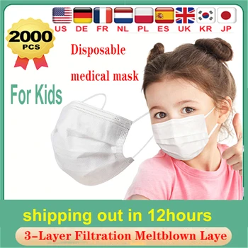 

50Pcs/100 Pcs Children's Face Mouth Mask Earloop 3 layer Mouth Dust proof Breathable Medical Mask Kids Disposable surgical masks
