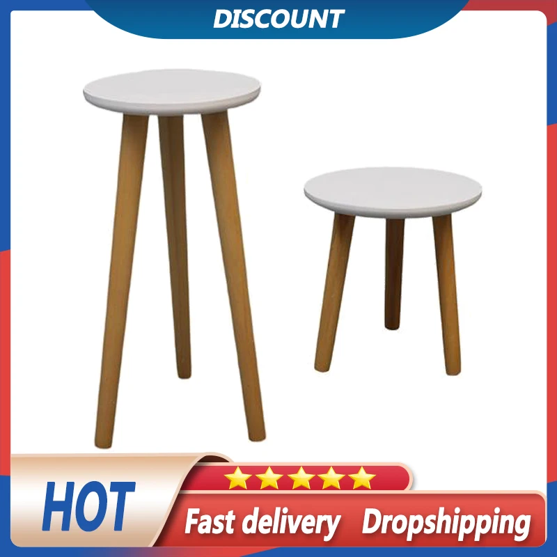 

Plant Stand Plants Planter Tray Modern Plant Decor Crafts Wooden Round Leg Flower Flower Display Plant Stand Shelf Stand