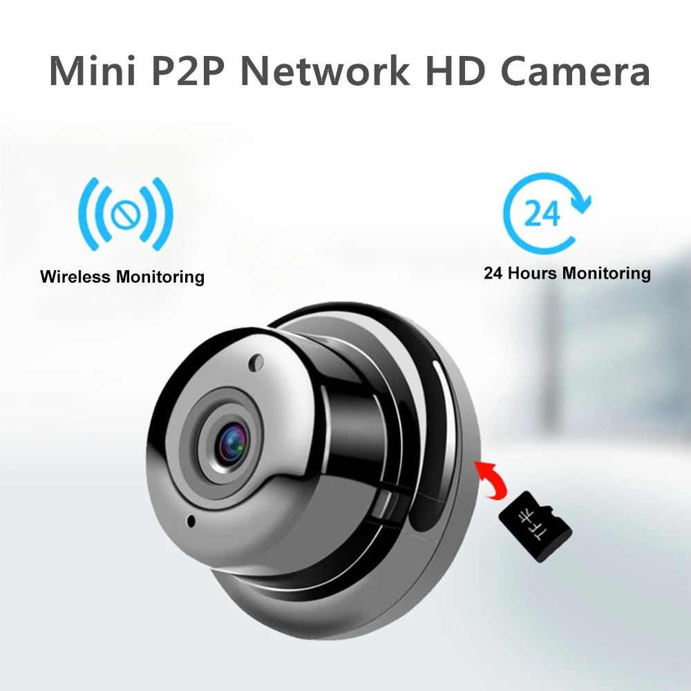

BORUIT Wifi Mini IP Camera 1080P HD IR Night Vision Micro Wireless Camera Home Security surveillance CCTV Baby Monitor V380 Pro