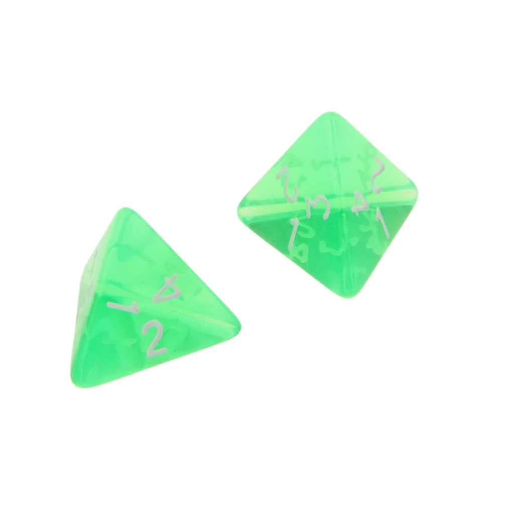 5pcs 4 Sided D4 Dice for Playing TRPG Dungeons and Dragons D&D RPG Board Game Favours and Math Teaching Lovers