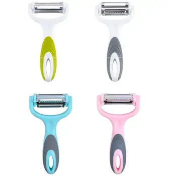 

2pcs Three-in-one Kitchen Multifunctional Grater Peeler Kitchen Gadget for Vegetable and Fruit Random Color