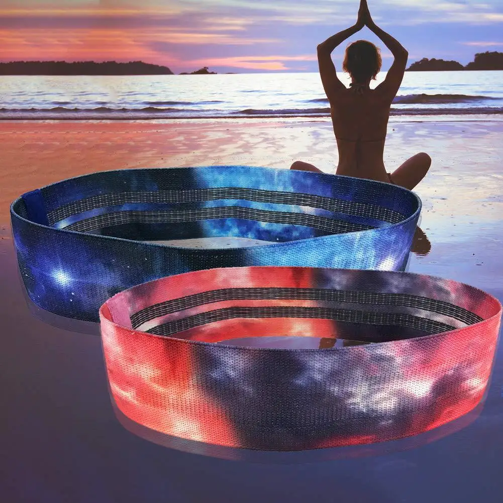 Нескользящий пояс для йоги, увеличивающий обхват бедер, круговой пояс, противоскользящий Натяжной пояс, эластичная сила, окружность ягодиц, сопротивление подъёму