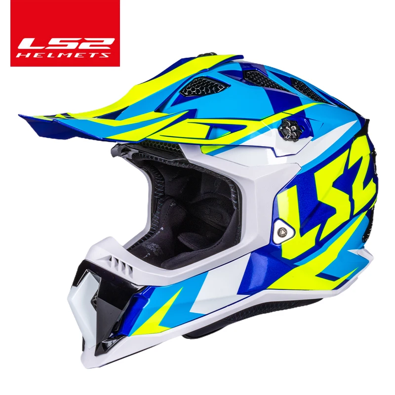 男性と女性のためのオートバイのヘルメット,ls2モデル,新しい,オフロード,モトクロス用|ヘルメット| - AliExpress