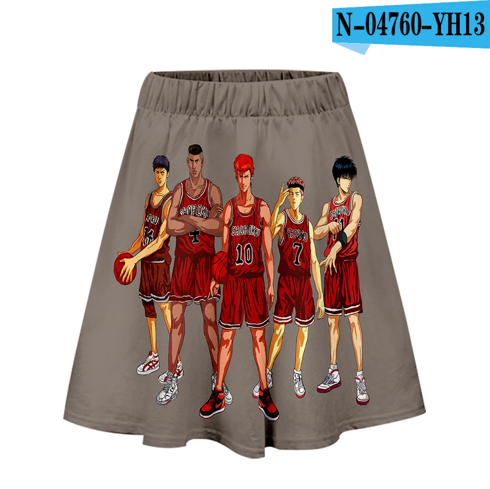 SLAM DUNK юбка Harajuku Повседневная стиль Harajuku Pop SLAM DUNK юбки новые сексуальные Kpops женские повседневные юбки - Цвет: F