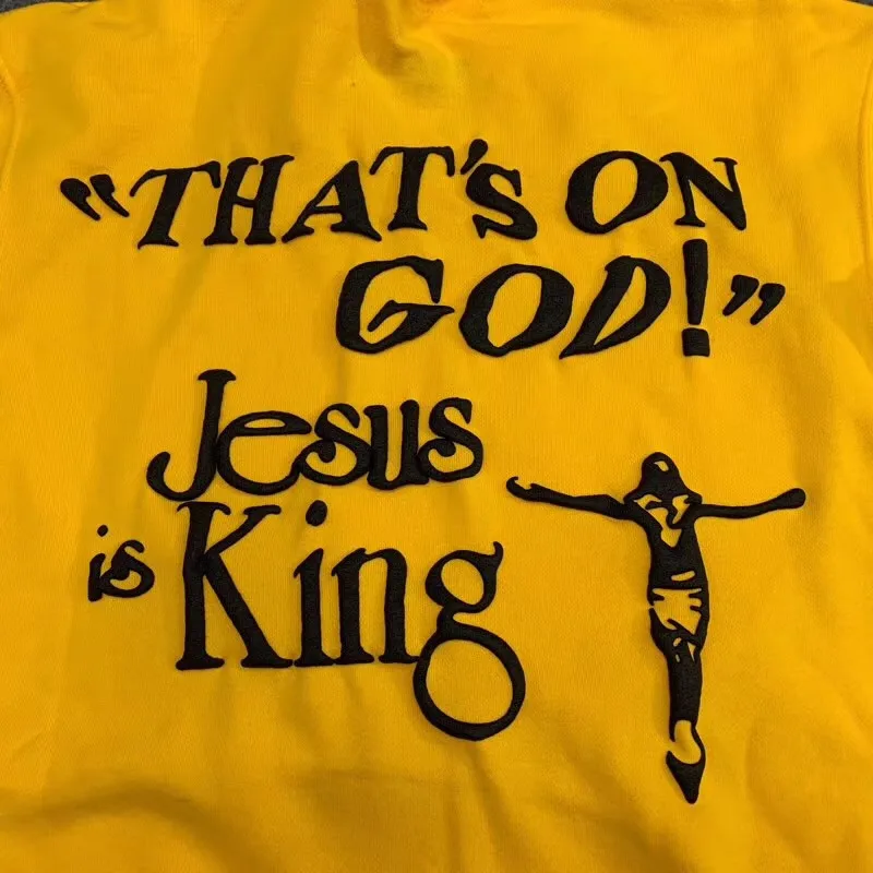 One piece Kanye Jesus Is King толстовки для мужчин и женщин оверсайз Kanye West Sunday service Jesus Is King пуловер толстовки