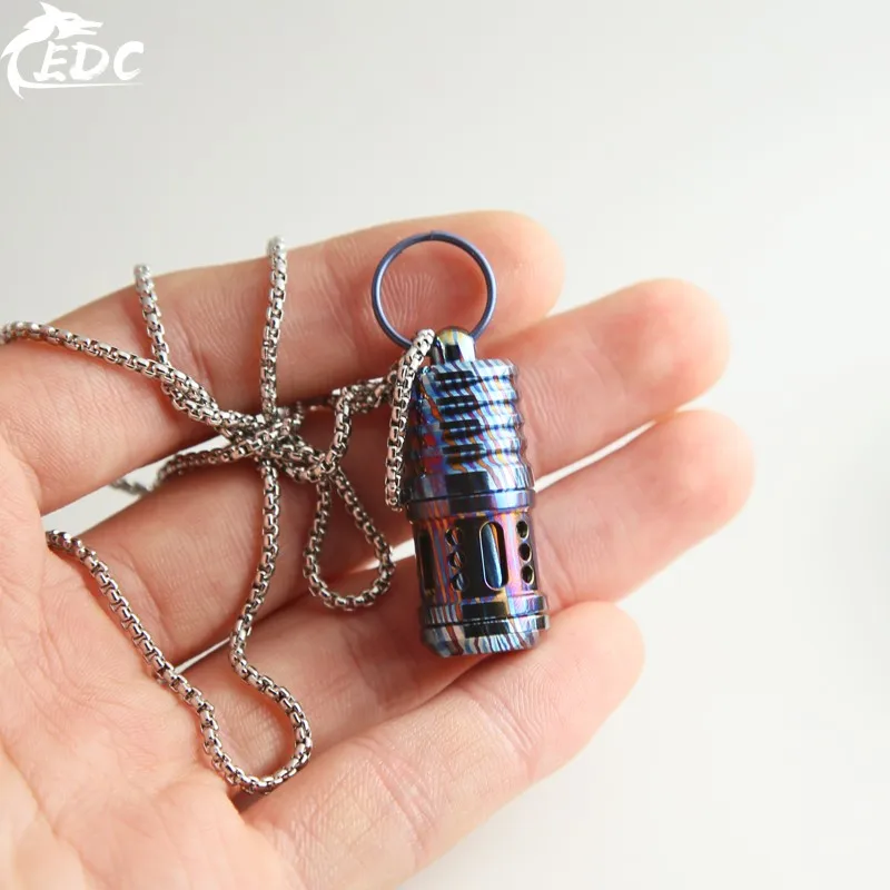 A194 EDC титановый сплав титановая лошадь мини Керосин Зажигалка корпус(без масла) Подвеска портативный брелок