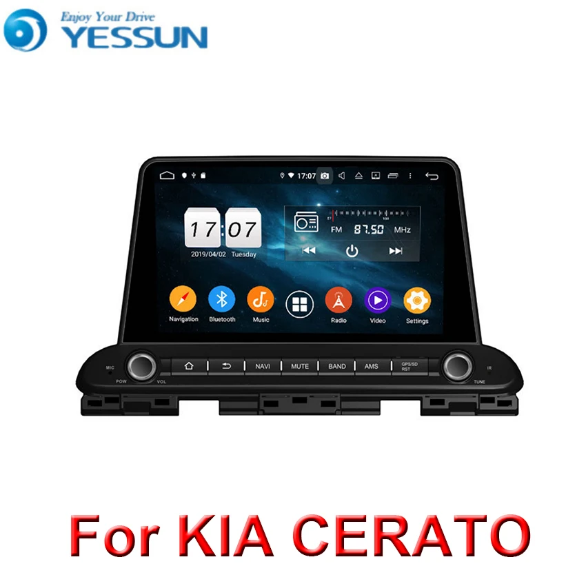 Android 9,0 автомобильный радиоприемник Восьмиядерный для Kia CERATO K3 FORTE мультимедийный плеер gps навигация с рулевым колесом
