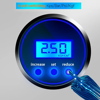 

ABS 120W Auto Digital Tire Inflator DC12V Car Portable Air Compressor Pump Black