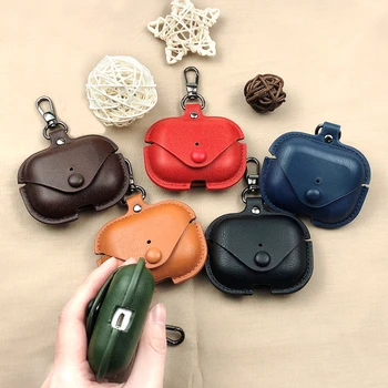 

Luxury Leather Earphone Bag For Apple AirPods Pro Bluetooth Wireless Earphone Cover For AirPods Pro Charging Box Funda Cover
