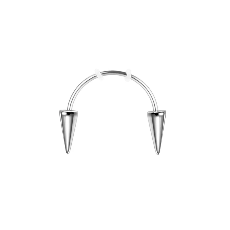 Dracula Nail Stainless Steel Smiley Piercing Jewelry Septum Piercing