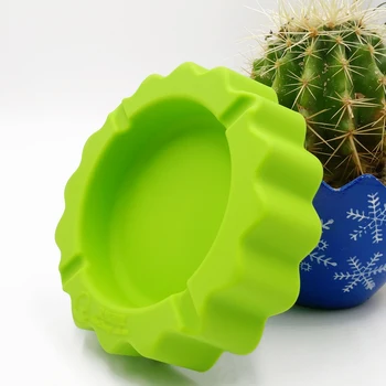 

Silicone Round Ashtray Colorful Premium Eco-Friendly Silicone Ashtray High Temperature Resistant Heat Resistant Ash Tray Holder