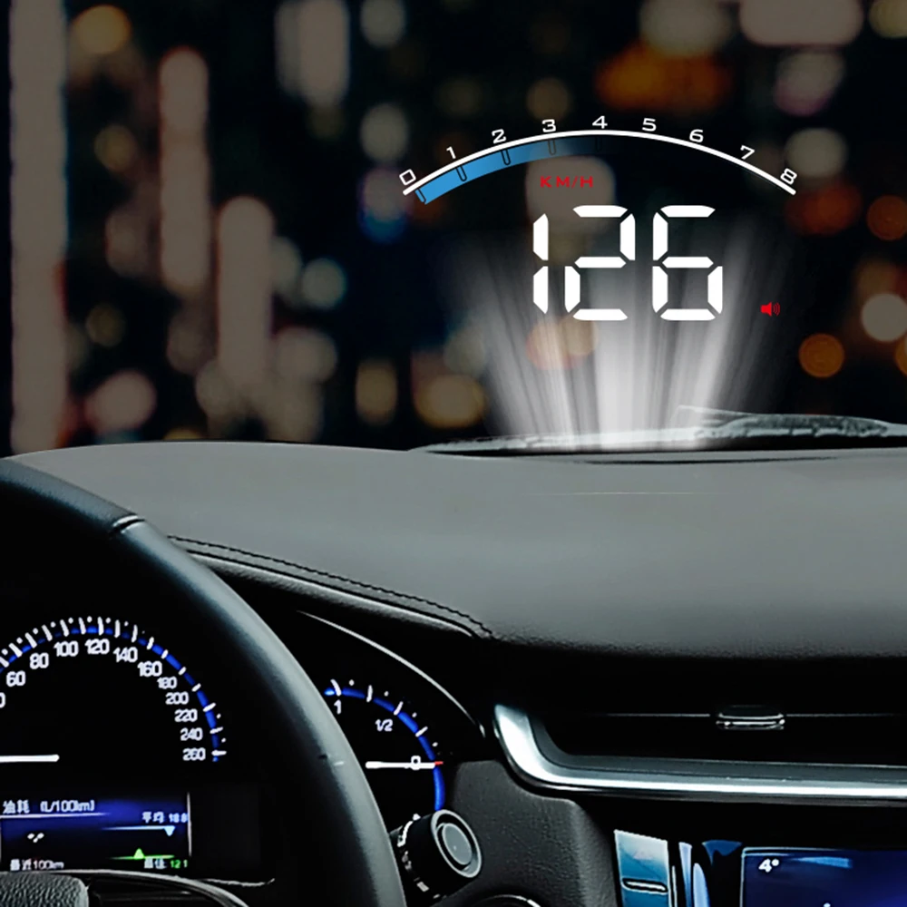 Универсальный M6S автомобильный HUD Дисплей ODB II gps скоростной Тахометр скорость/Температура воды/напряжение СВЕТОДИОДНЫЙ дисплей проектор