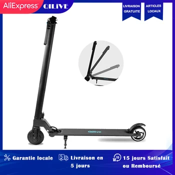 

QILIVE Scooter Electric Wide Wheel Pro 2020 Adult Skateboard Electric Scooter Folding Superteff 350w Velocity 25km/H Waterproof