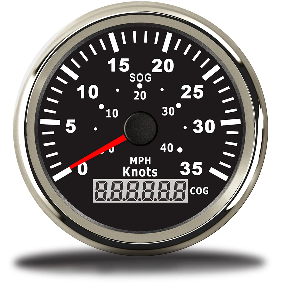 85 мм Автомобильная лодка gps Спидометр Водонепроницаемый 35 узлов 40 MPH SOG COG Тюнинг Авто спидометр датчик подходит морской с подсветкой 9~ 32 В