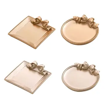 

Gold Ceramic Plate Jewelry Watch Tray Holder Jewelry Display Ring Dish Organizer