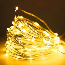 2M 5M 10M Led Light Strip Light String filo di rame 3AA batteria luce di natale per ghirlanda Holiday Fairy Wedding Party Decor nuovo