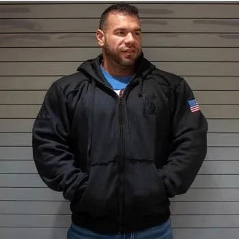 

Fashion New Men Fitness Cotton Jacket Coat Bodybuilding Workout Hoodie Muscle Jacket Coat Tops Men Clothes