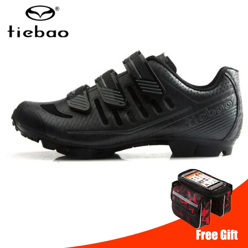 TB35-B1712 Black Tiebao велосипедная обувь sapatilha ciclismo MTB chaussure vtt горный велосипед профессиональная самоблокирующаяся велосипедная триатлонная гоночная обувь - Цвет: TB35-B1712 Black