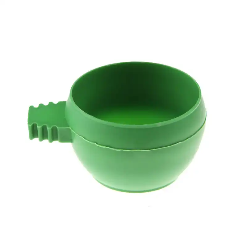 Mini Parrot Food Water Bowl Feeder Plastic Pigeons Birds Cage Sand