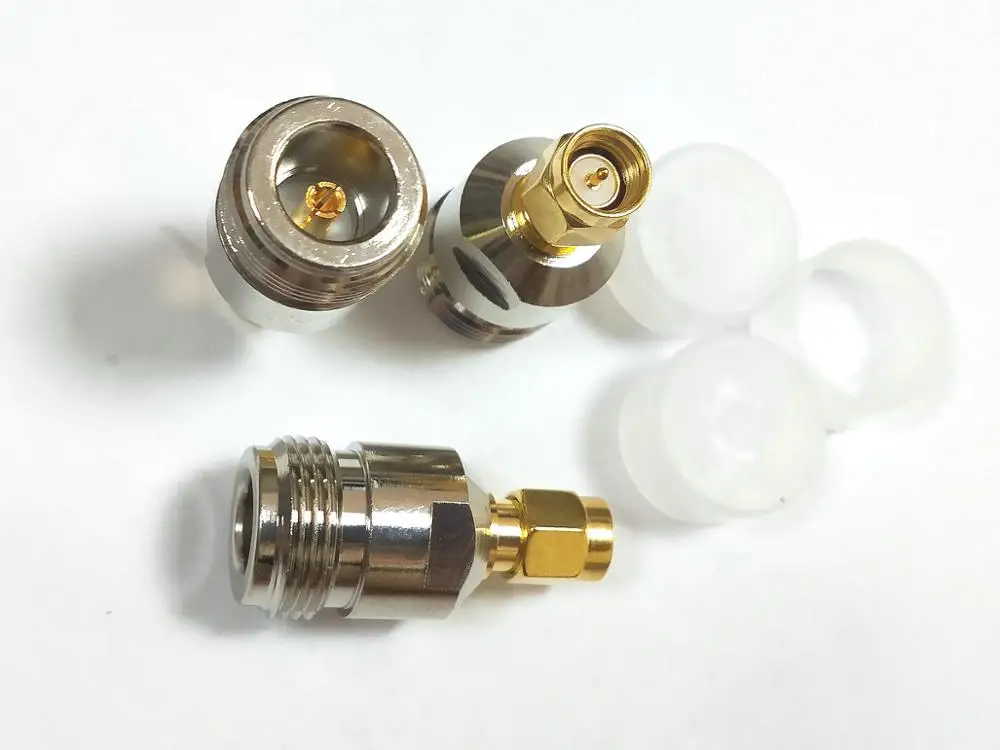 20 шт. медь N jack pin к SMA штекер pin RF коаксиальный Прямой разъем