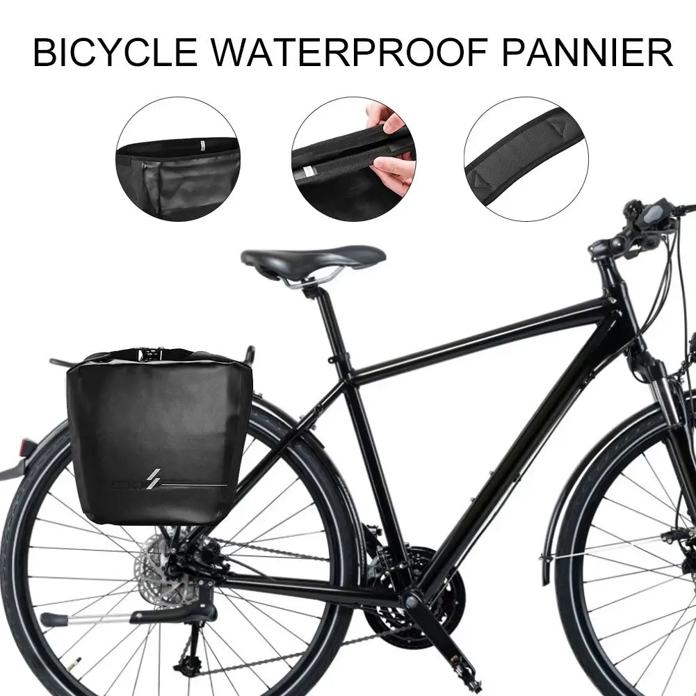 18L Водонепроницаемая велосипедная сумка MTB для шоссейного велосипеда, велосипедная задняя стойка, сумка со съемным ремнем, велосипедная сумка на заднее сиденье, сумка на плечо для велосипеда