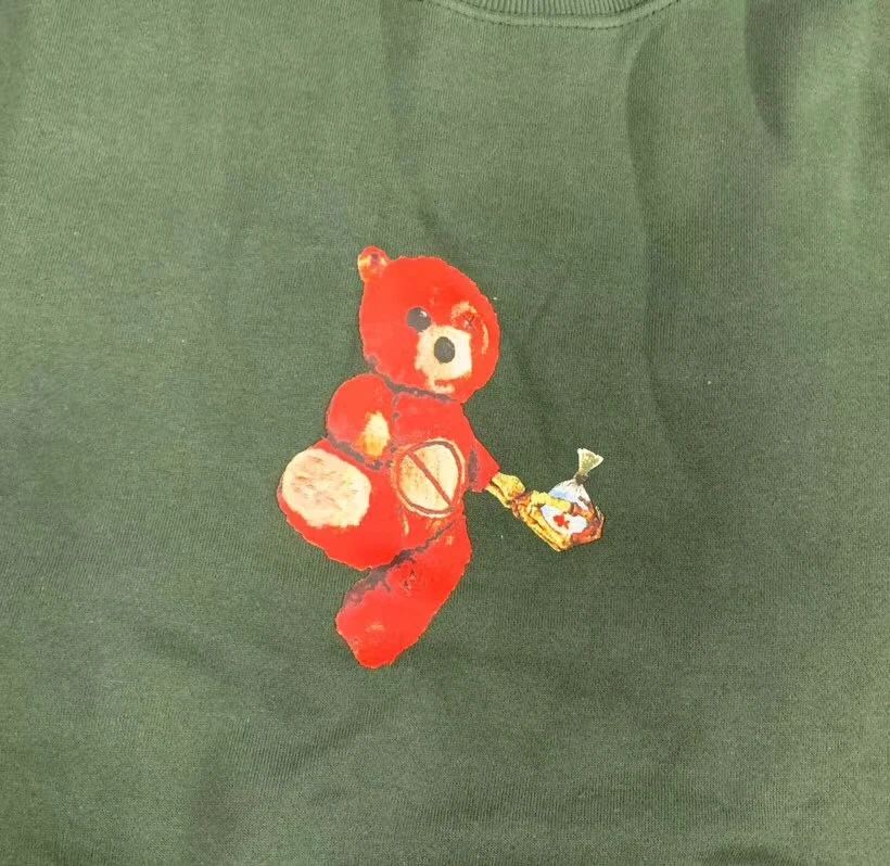 Трэвиса Скотта Astroworld Tour Skipping Bear толстовки для мужчин и женщин 1:1 высокое качество Astroworld пуловер с капюшоном