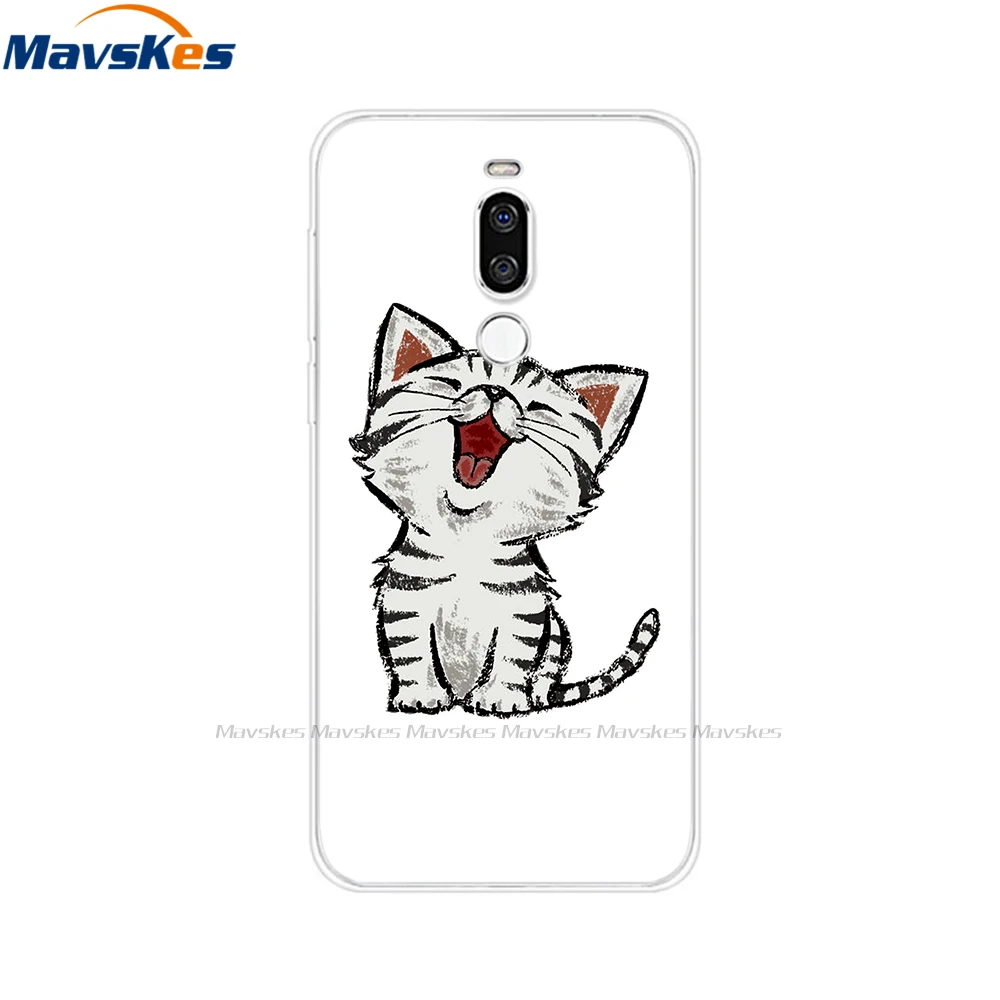 Cases For Meizu Back Cover For Meizu X8 X 8 Flowers Cat Patterned Phone Shell Cover Soft TPU Silicone Protective Cases Fundas Coque For Meizu X8 cases for meizu black Cases For Meizu