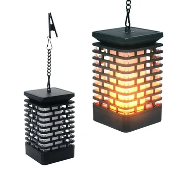

Retro Solar Powered Flame Light 99 LED Flickering Light Home Garden Hanging Lantern Lamp Waterproof For Garden Yard Pathway