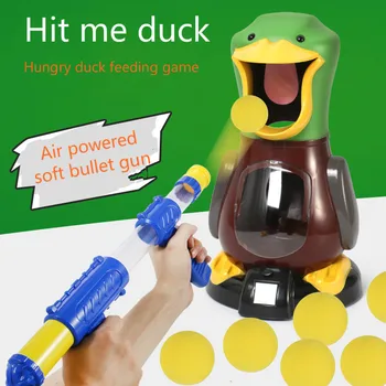 

Hit me duck air powered gun boy safety soft bullet jungle hunting toy gun children toy toys for children toy gun