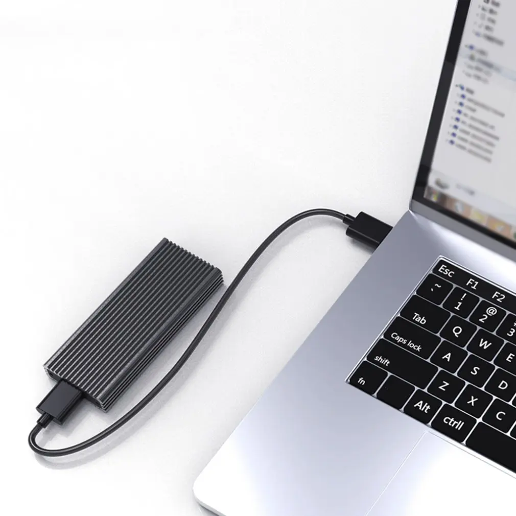 M.2 ssd casesType-C порт высокая скорость передачи жесткий диск Корпус тепловыделение черный алюминиевый SSD коробка