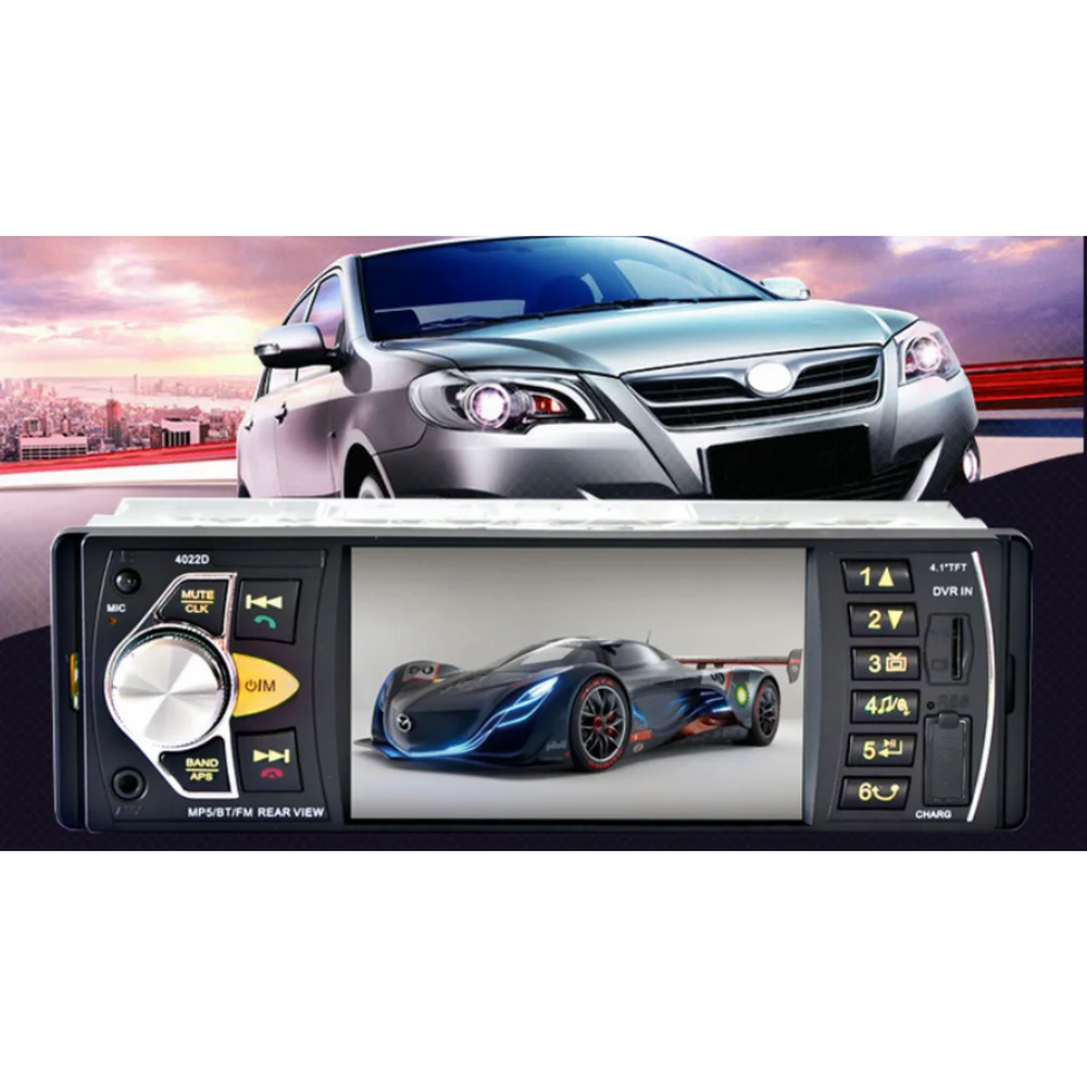 

Car MP5 Player Bluetooth HD Touch Screen Stereo Radio Speaker Cable Kit With Steering Wheel Remote Control Multimedia Player