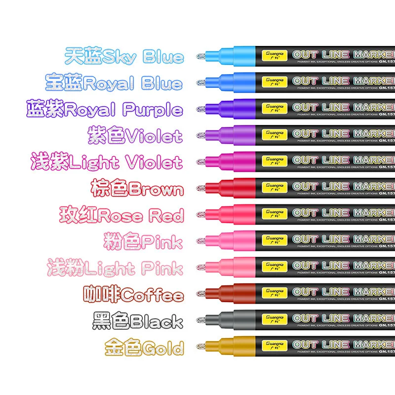 

TOUCHFIVE 1 pcs matching Art Markers Brush Pen Sketch Alcohol Based Markers Dual Head Manga Drawing Pens Art Supplies